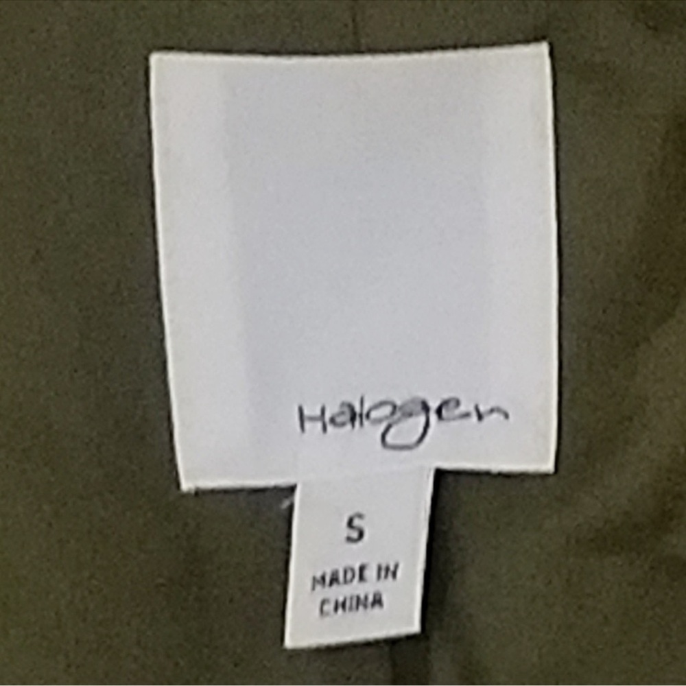 Halogen Green Ruffled Velvet Jacket - Small - Picture 8 of 10